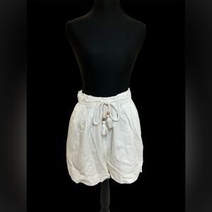 Faherty White Linen Shorts